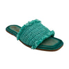 Juana Woven Sandals in Aqua Blue