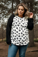 Little Black Heart Raglan