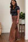 Pumpkin Spice Judy Blue Retro Wide Leg Jeans