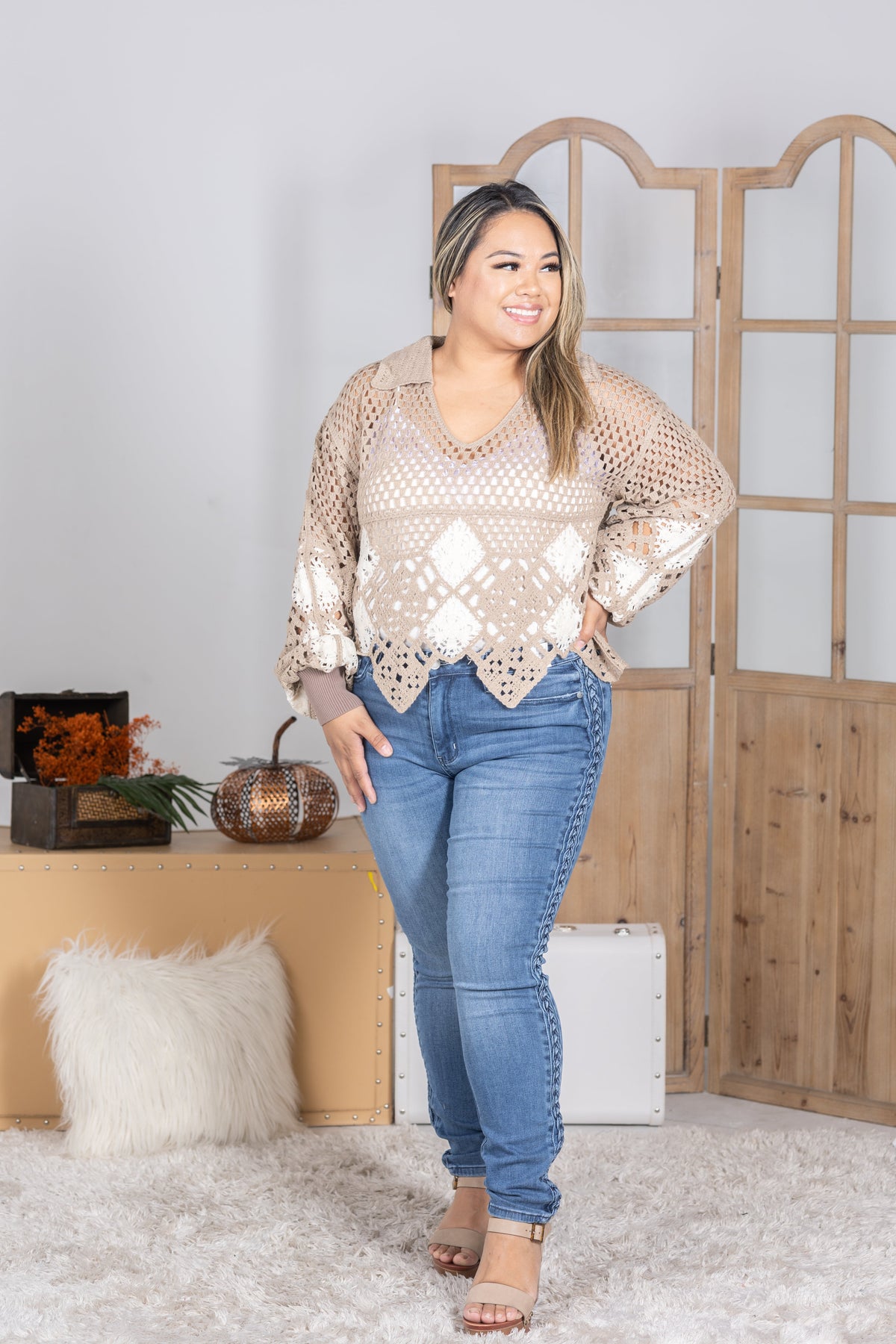 Crochet Snowflakes Long Sleeve