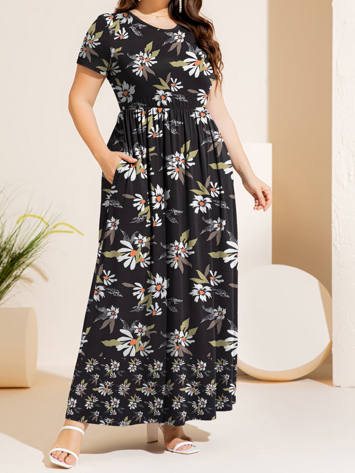 Plus Size Brookley Printed Maxi Dress