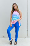 Love Yourself Multicolored Striped Sleeveless Top