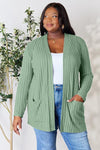 Isabella Ribbed Open Front Cardigan