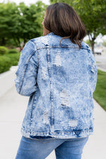 Acid Wash Distressed Denim Jacket- 3 Colors