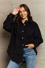 Harmony Dropped Shoulder Button-Down Jacket