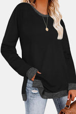 Juliet Long Sleeve Slit T-Shirt