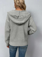 Delaney Zip-Up Hooded Cardigan