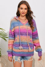 Melanie Dropped Shoulder Hooded Sweater