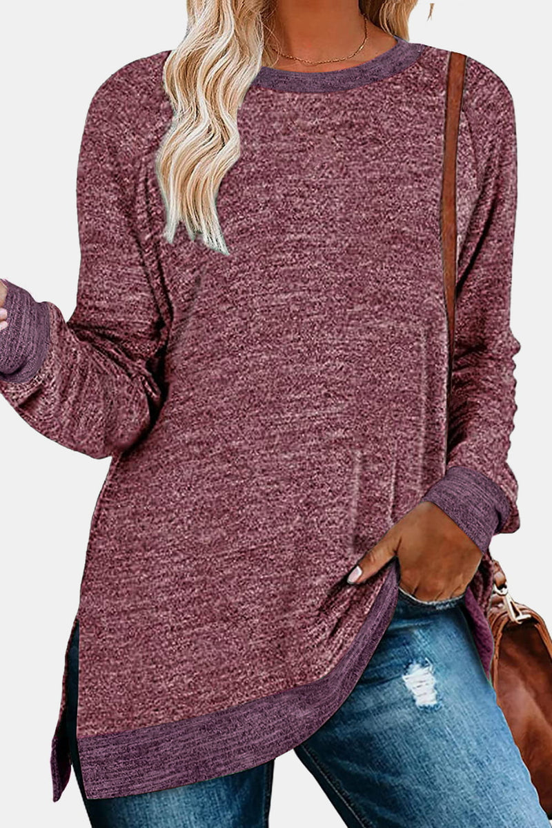 Juliet Long Sleeve Slit T-Shirt