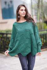 Openwork Boat Neck Sweater with Scalloped Hem- 12 Colors