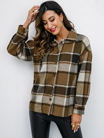 Penelope Plaid Button-Down Jacket