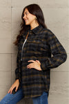 Skylar Plaid Button-Down Long Sleeve Jacket