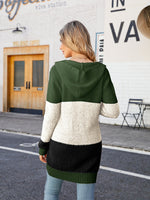 Hadley Color Block Hooded Cardigan