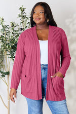 Isabella Ribbed Open Front Cardigan