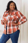 Hazel Plaid Collared Neck Long Sleeve Shirt