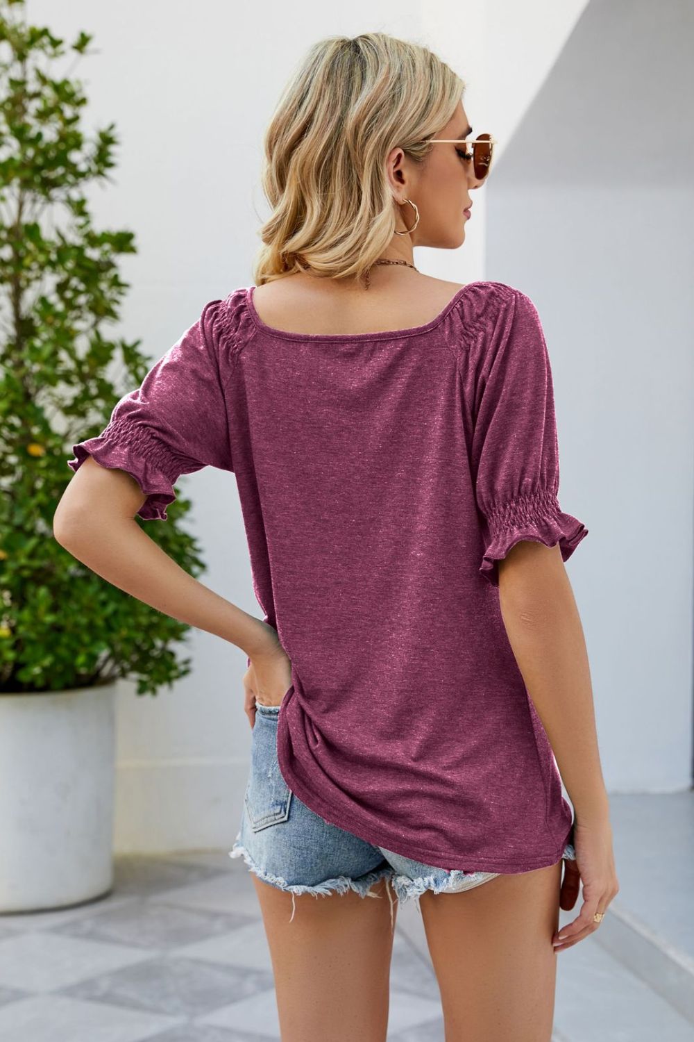 Flounce Sleeve Top