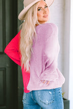 Sienna Contrast V-Neck Sweater