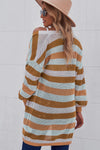 Khloe Striped Openwork Cardigan