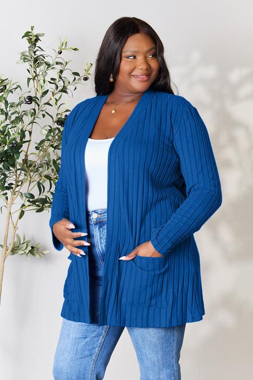 Isabella Ribbed Open Front Cardigan