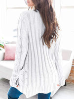 Rashelle Cable-Knit Button Cardigan