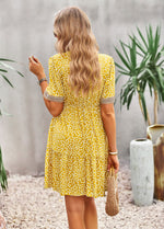 Sabrina Floral Buttoned Dress