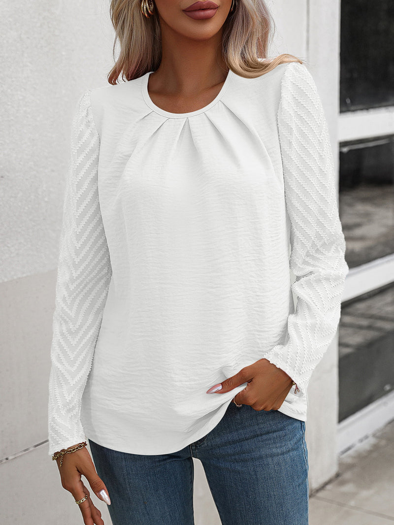 Bree Ruched Puff Sleeve Blouse