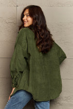 Harmony Dropped Shoulder Button-Down Jacket