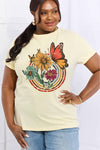 Flower & Butterfly Graphic Tee