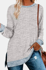 Juliet Long Sleeve Slit T-Shirt