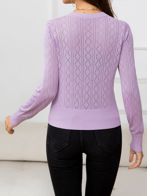 Alicia V-Neck Buttoned Knit Cardigan