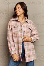 Skylar Plaid Button-Down Long Sleeve Jacket