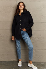 Harmony Dropped Shoulder Button-Down Jacket