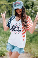 Stars and Stripes V-Neck Tee