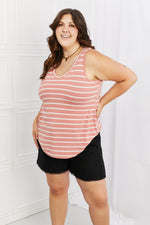 Find Your Path Sleeveless Striped Top