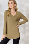 Hayden V-Neck Long Sleeve T-Shirt