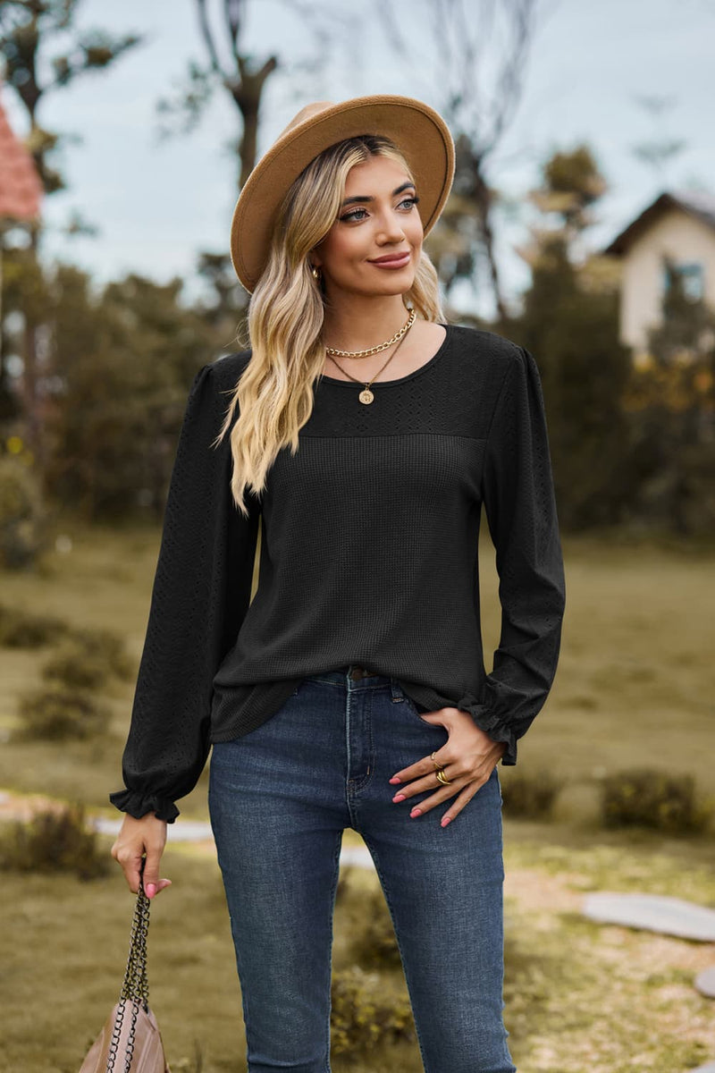 Hayven Puff Sleeve Blouse