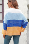 Carissa Color Block Ribbed Sweater