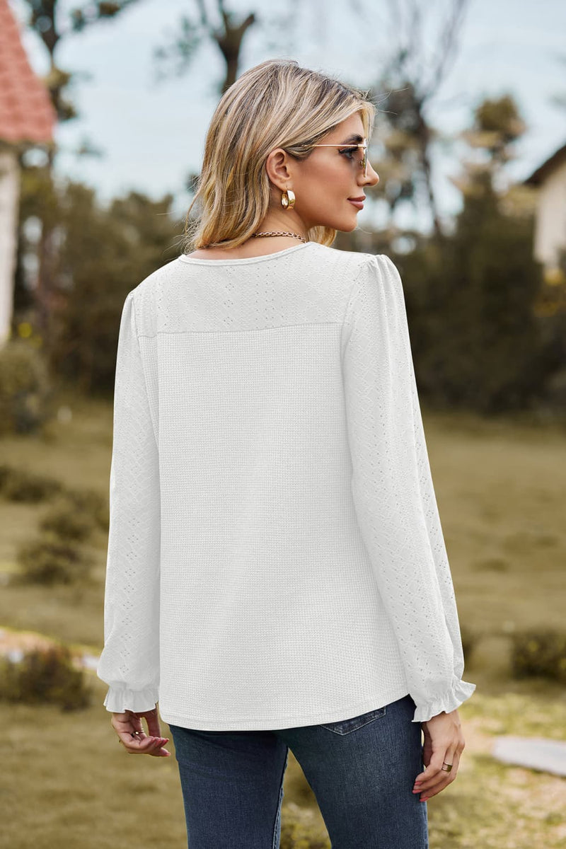 Hayven Puff Sleeve Blouse