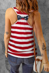 Star and Stripe Scoop Neck Tank