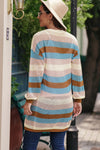 Khloe Striped Openwork Cardigan