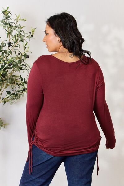 Joey Drawstring Long Sleeve Top