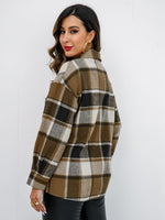 Penelope Plaid Button-Down Jacket