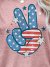 US Flag Peace Sign Graphic Tee