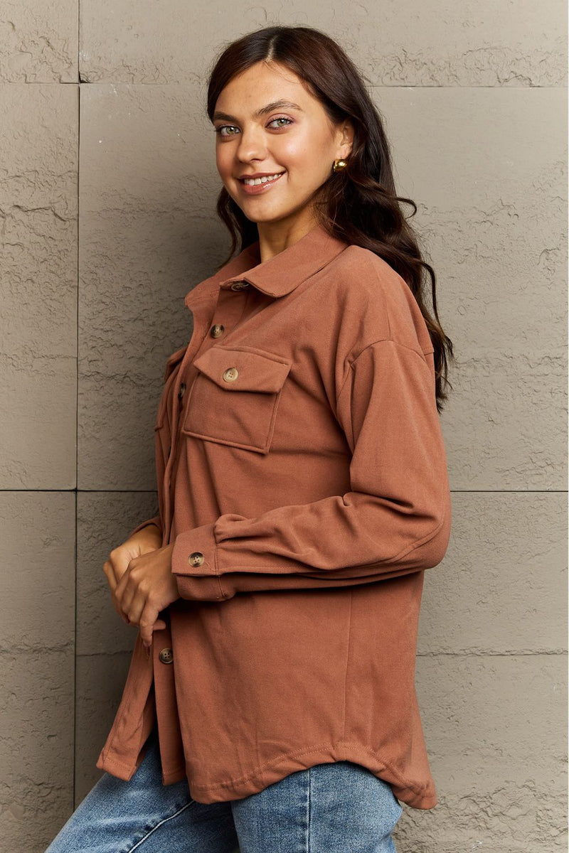 Josephine Buttoned Front Pocket Jacket