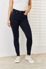 Francesca Garment Dyed Tummy Control Skinny Judy Blue Jeans