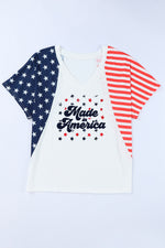 Stars and Stripes V-Neck Tee