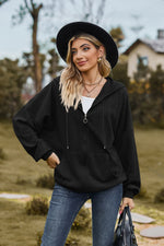 Callie Cable-Knit Hooded Jacket