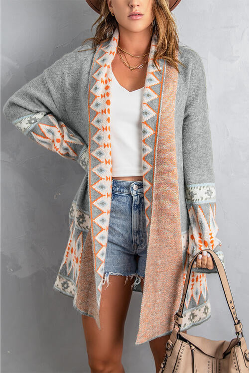 Brinlee Geometric Cardigan