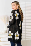 Gia Floral Button Down Longline Cardigan