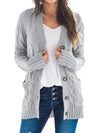 Rashelle Cable-Knit Button Cardigan